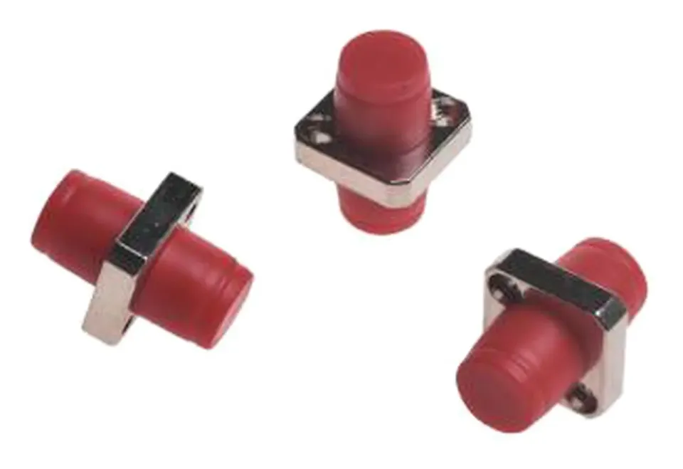 FC adapter on a plain background
