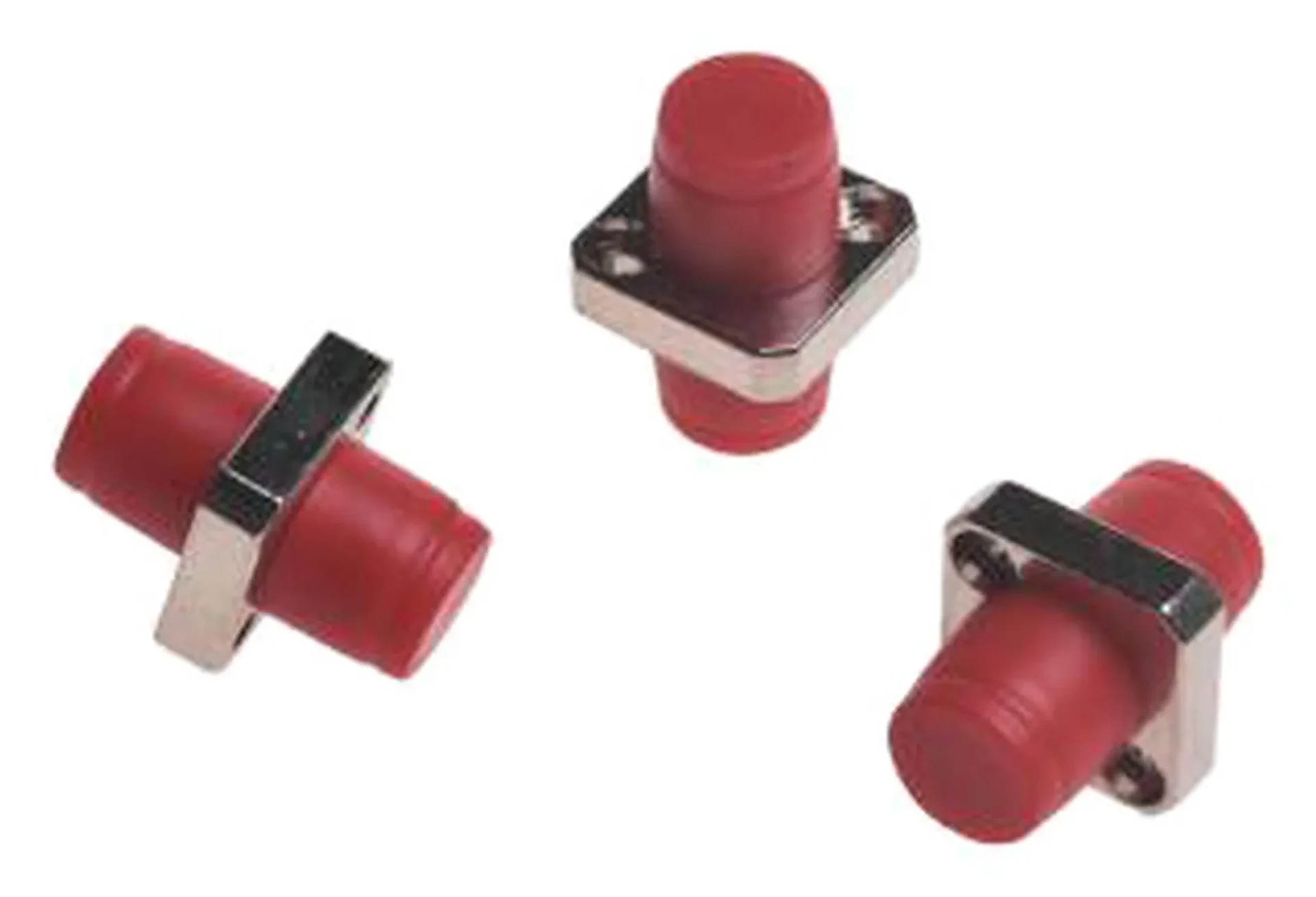 FC adapter on a plain background