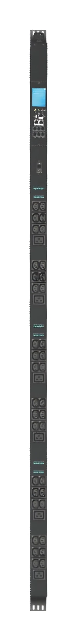 PDU 16A · 36 C13 + 6 C19 · switched on a plain background