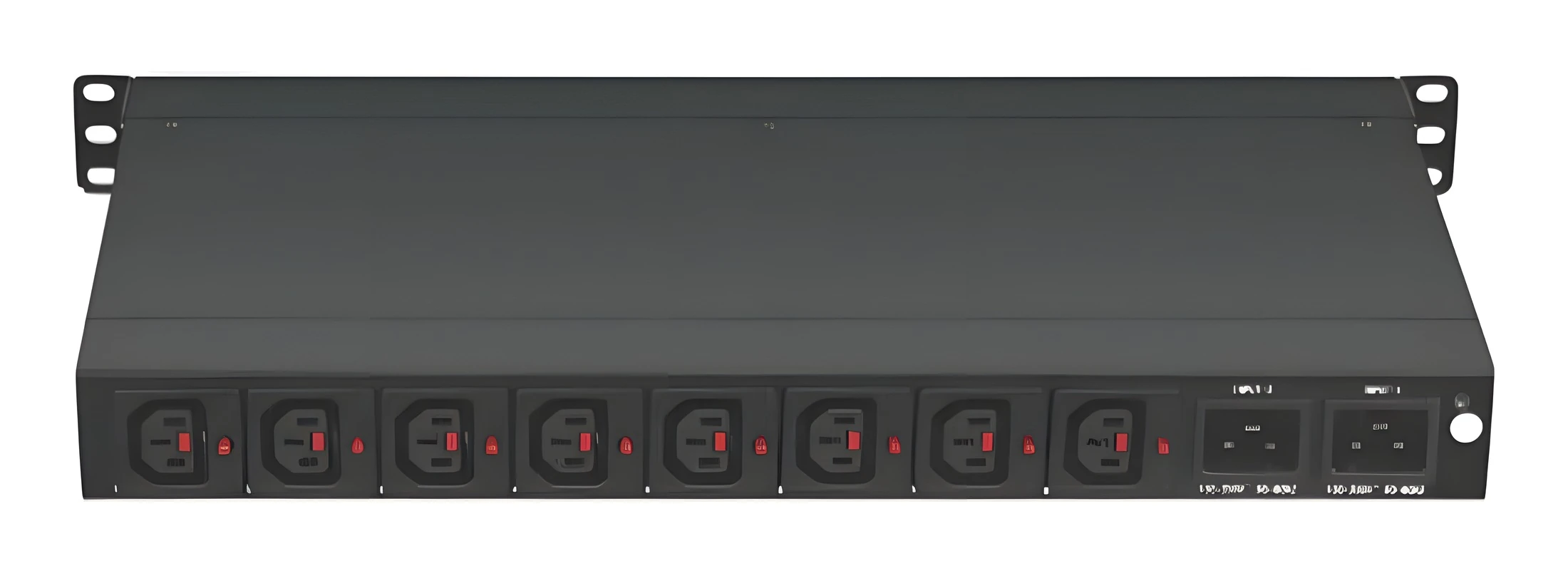 PDU 1U · static transfer switch · rear on a plain background