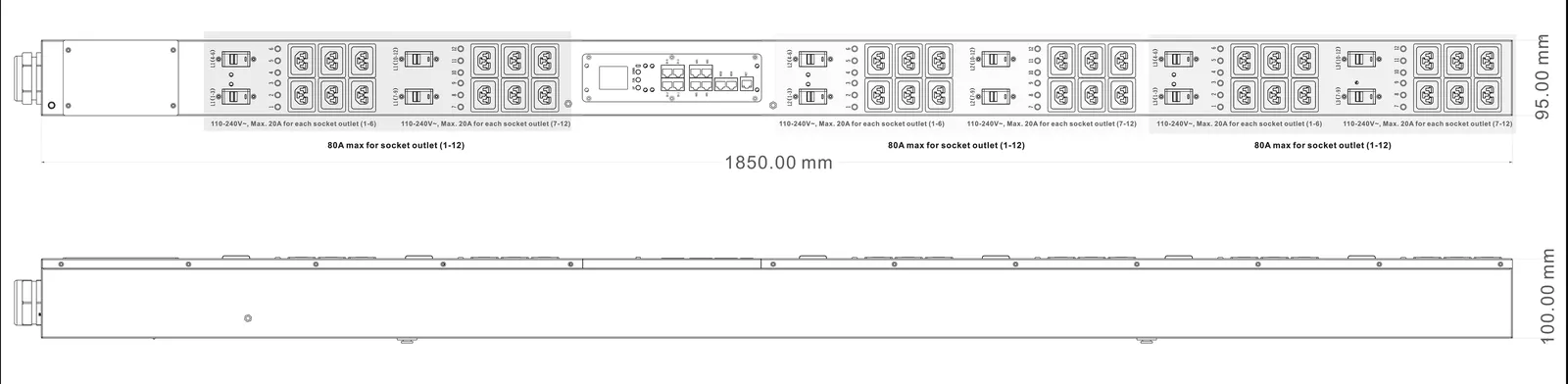 Drawing of PDU 80A · 36 C39