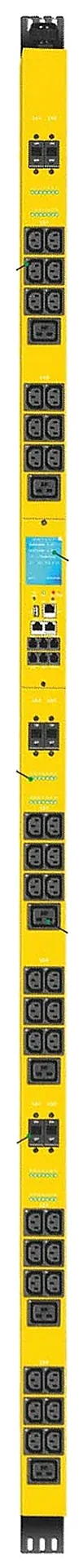 PDU chassis · yellow on a plain background